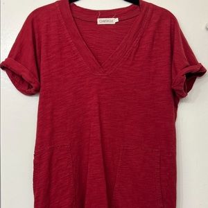 Womens casual cotton dress with pockets